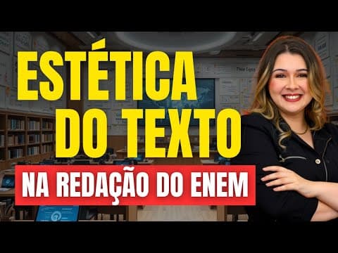 Thumbnail da aula: ESTÉTICA DO TEXTO NA REDAÇÃO DO ENEM - Professora Pamba