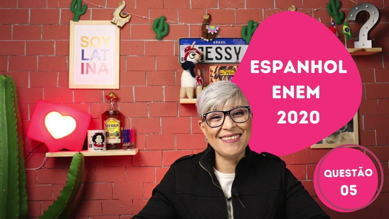 Thumbnail: Questão 05 - Espanhol - Enem 2020 - Análise Completa