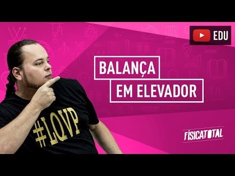Thumbnail da aula: Dinâmica | Forças | balança fixa ao piso de elevador | ENEM e vestibulares