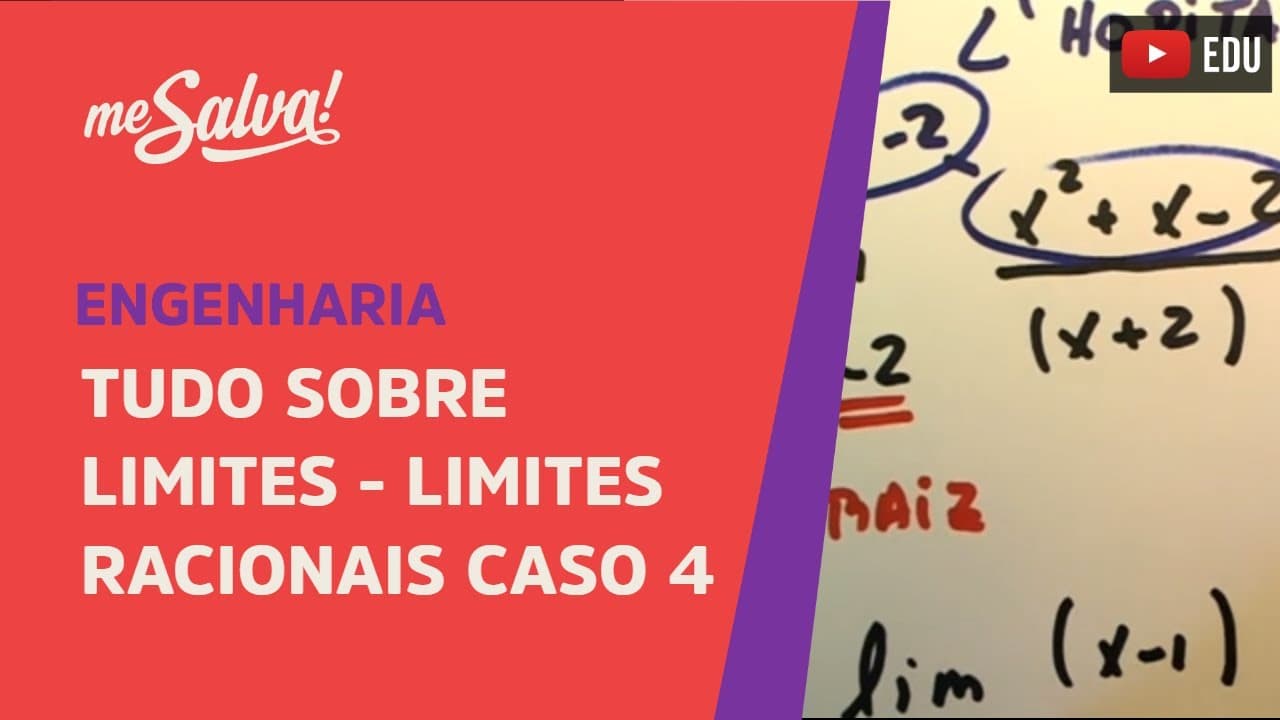 Thumbnail: Me Salva! Cálculo - Tudo sobre Limites - Limites racionais caso 4