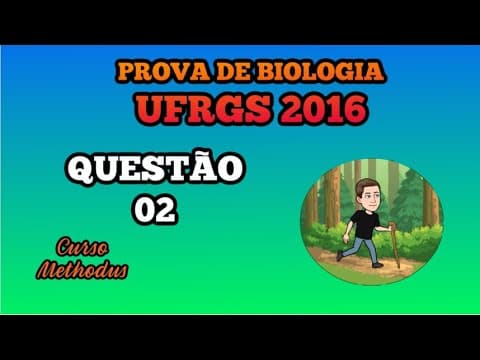 Thumbnail da aula: 02 de 2016 da prova de biologia da UFRGS - ) O quadro abaixo refere-se aos mecanismos de