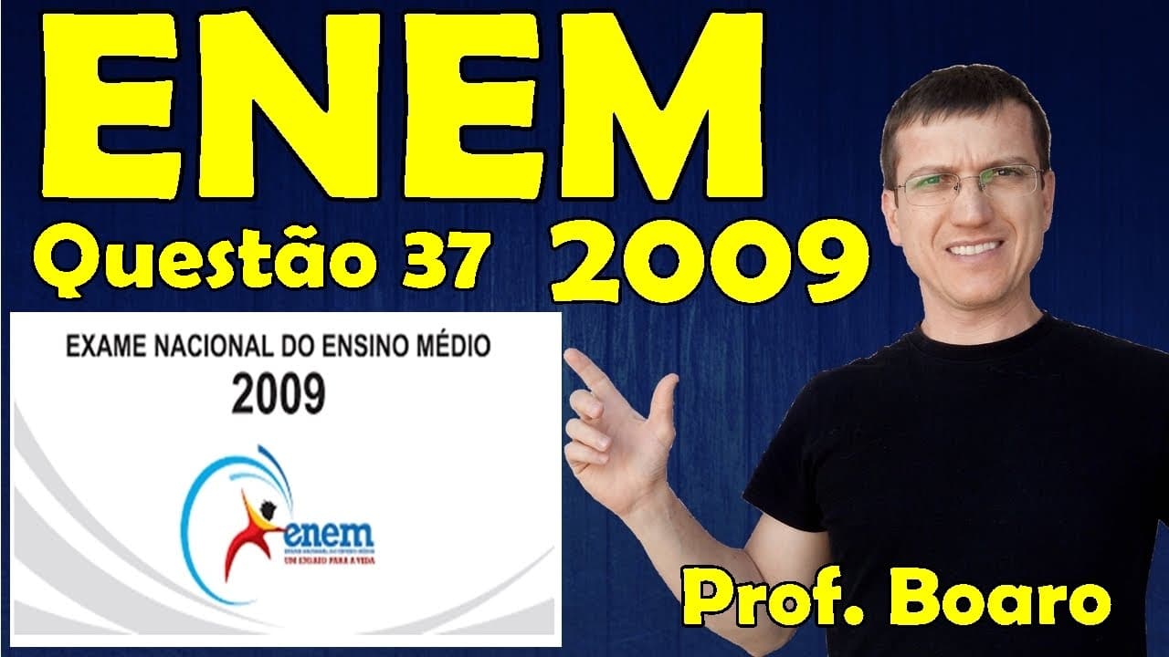 Thumbnail: ENEM 2009 - Física - Óptca - Questão 37 resolvida (Caderno Azul) - Prof. Marcelo Boaro