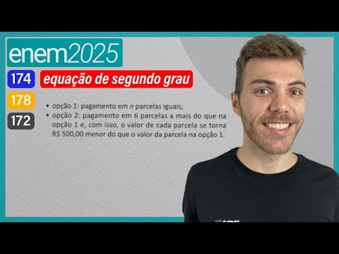 Thumbnail da aula: ENEM 2025 - Um carro que custa 60 mil reais é comercializado por uma revendedora que oferece duas