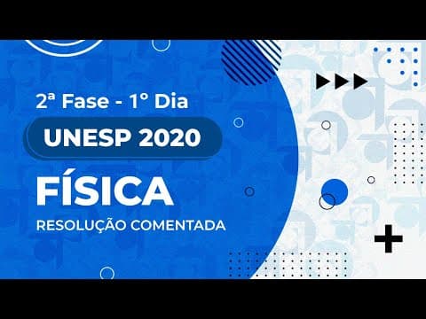Thumbnail da aula: Resolução Comentada - UNESP 2020 - 2ª fase - 1º dia - Física