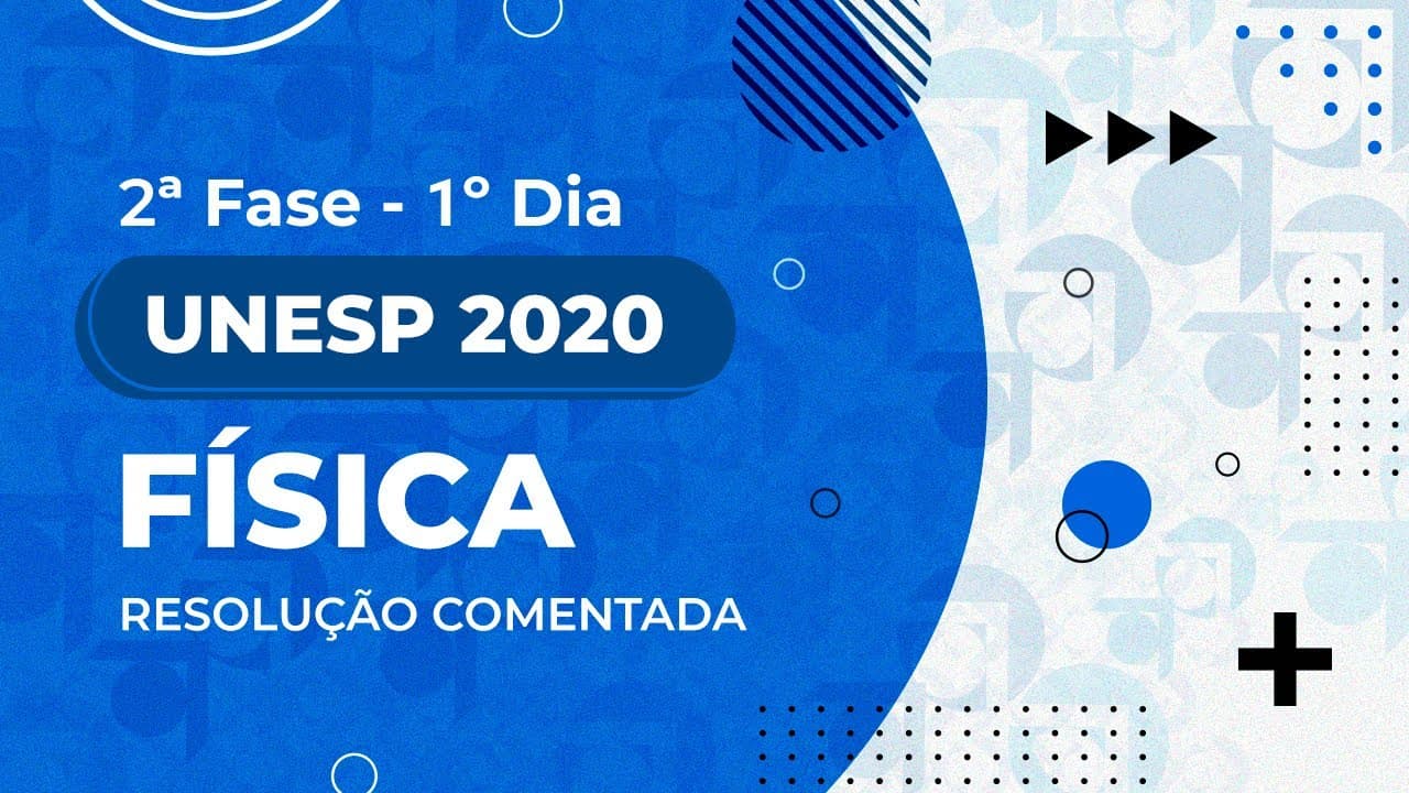 Thumbnail: Resolução Comentada - UNESP 2020 - 2ª fase - 1º dia - Física