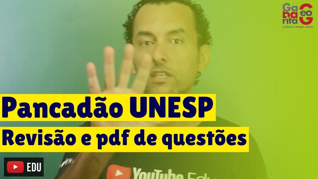 Thumbnail: REVISÃO UNESP | GEOGRAFIA | ÚLTIMA CHANCE |