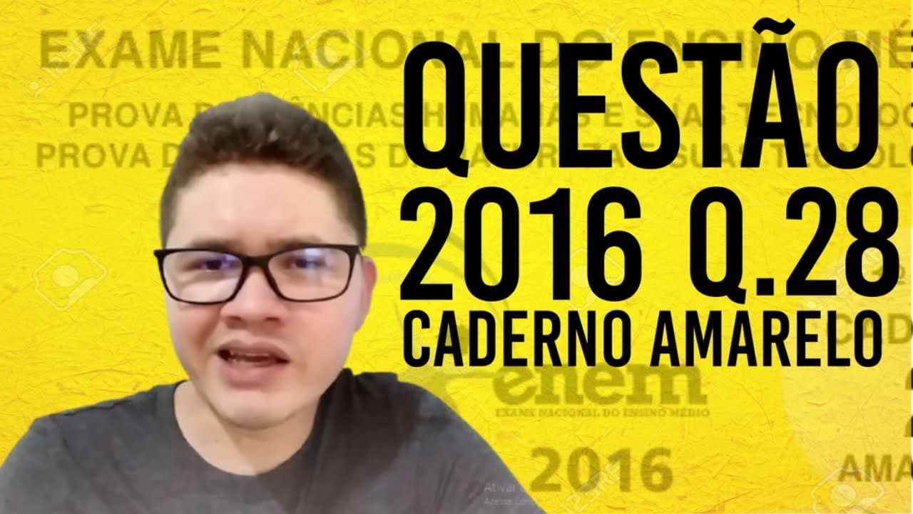 Thumbnail: Sociologia no ENEM - Questão 20 [Caderno Amarelo]