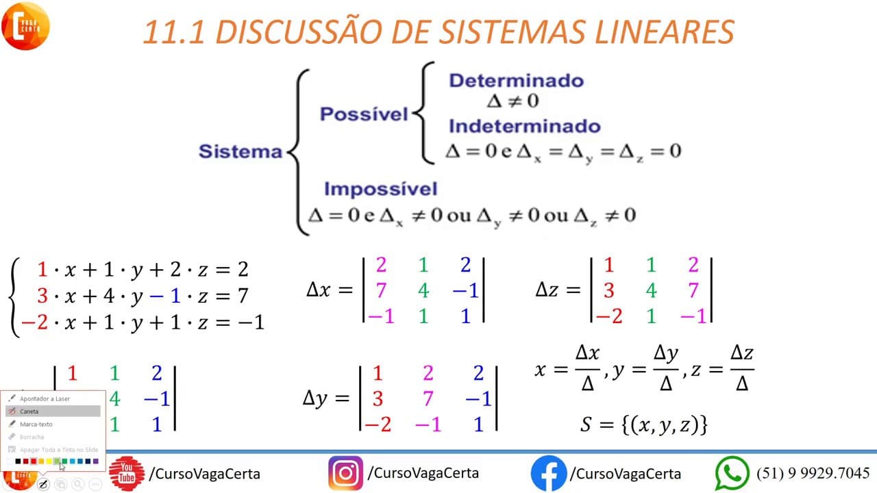 Thumbnail: 11 - Sistemas Lineares (UFRGS 2020)
