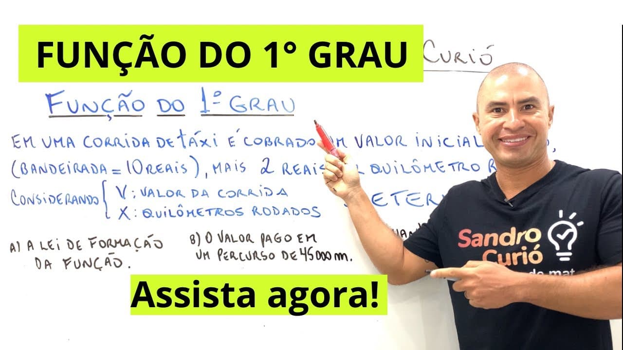 Thumbnail: FUNÇÃO DO 1º GRAU | FÁCIL e RÁPIDO