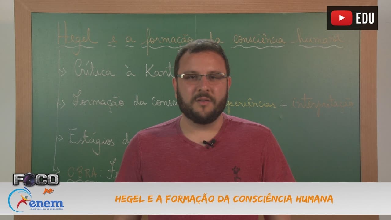 Thumbnail: Videoaulas Poliedro | Enem | Hegel e a formação da consciência humana