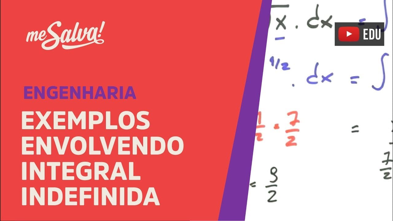 Thumbnail: Me Salva! INT06 - Exemplos envolvendo Integral Indefinida 1