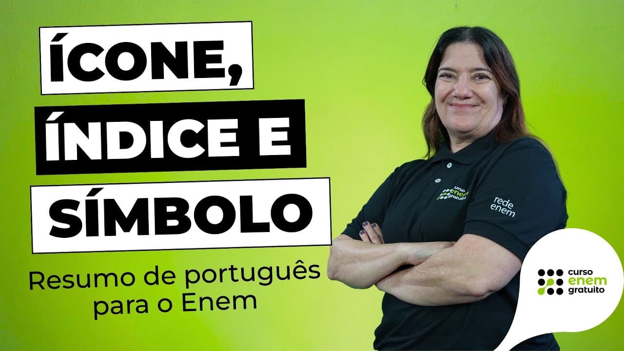 Thumbnail: COMO ESTUDAR ÍCONE, ÍNDICE E SÍMBOLO | Português para o Enem | Mercedes Bonorino