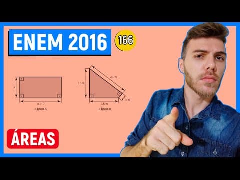 Thumbnail da aula: 🛑166 Enem 2016 - ÁREAS - Um senhor, pai de dois filhos, deseja comprar dois terrenos, com áreas de