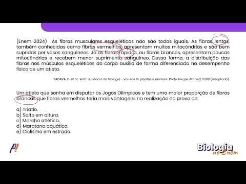 Thumbnail da aula: ENEM 2024 - EMBRIOLOGIA E HISTOLOGIA | As fibras musculares esqueléticas não são todas iguais...