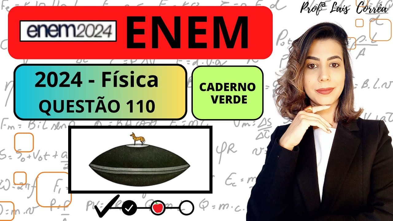 Thumbnail: 🟢 FÍSICA/ ENEM 2024 / QUESTÃO 110 / CADERNO VERDE / Mirascópio 3D: produtor de ilusão instantânea...