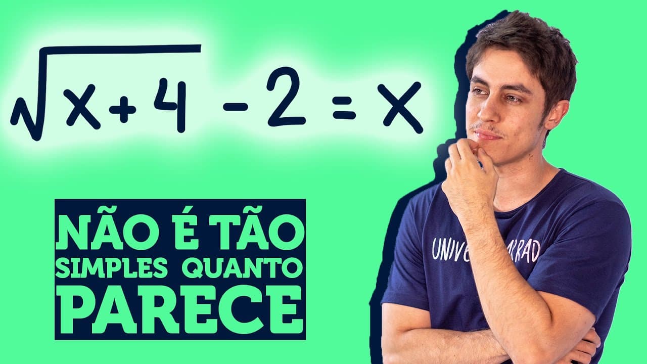 Thumbnail: Você Consegue Resolver? Desafio de MATEMÁTICA | Equações Irracionais: Exercícios