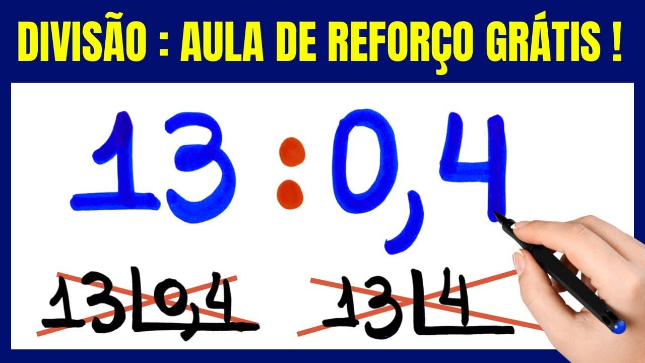 Thumbnail: 🤯😱CUIDADO PARA NÃO ERRAR MAIS DIVISÃO COM VÍRGULA!! Matemática básica todo dia.📚🚀