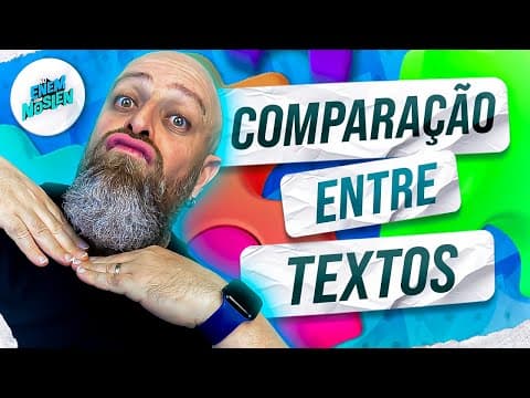 Thumbnail da aula: Enem 2023 | Exercícios de Comparação de Textos - [Professor Noslen]