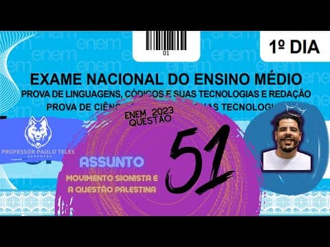 Thumbnail da aula: Resolução Enem 2023 - Humanas Questão 51