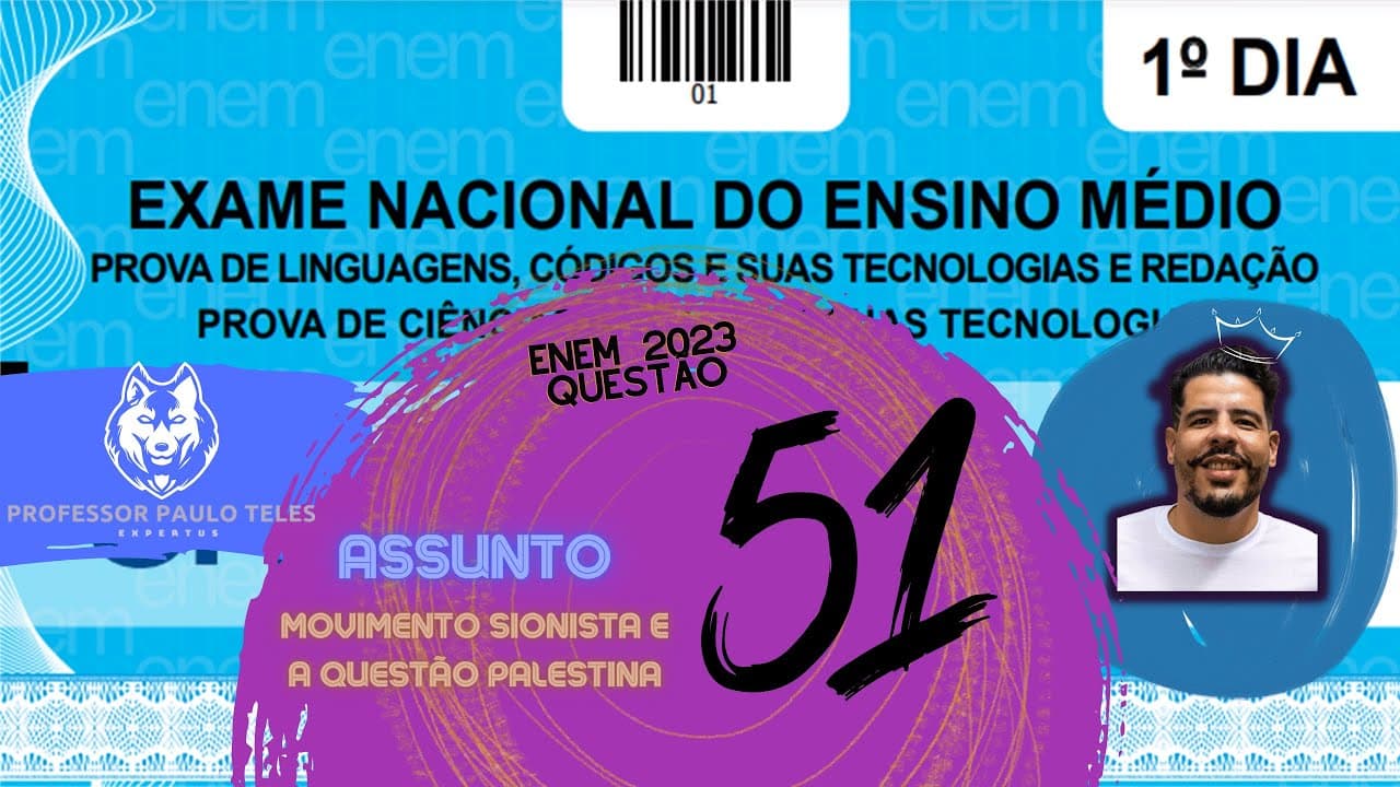 Thumbnail: Resolução Enem 2023 - Humanas Questão 51