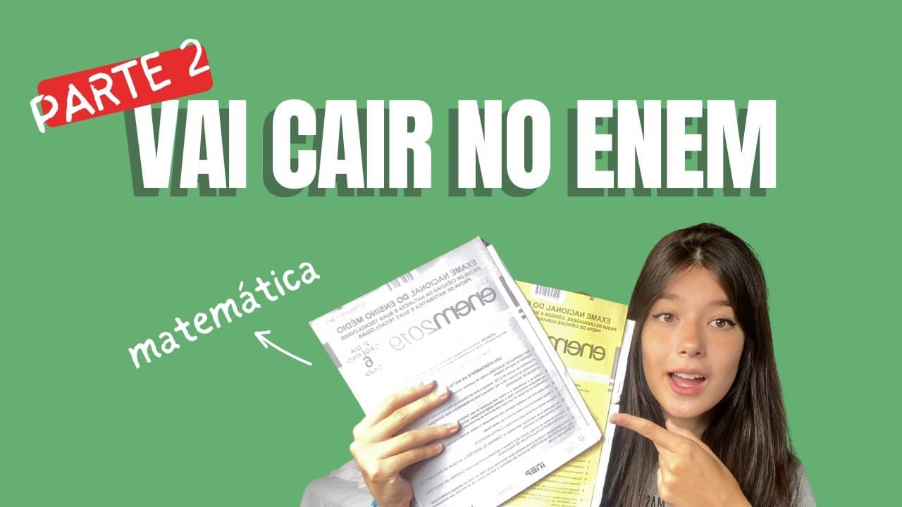Thumbnail: Exercícios de MATEMÁTICA que SEMPRE CAEM NO ENEM (PARTE 2)