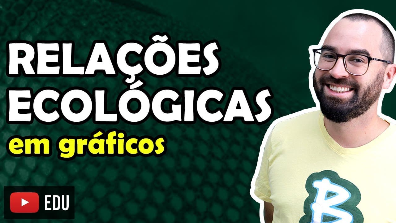 Thumbnail: Relações Ecológicas em Gráficos - Aula 11 - Módulo VIII: Ecologia | Prof. Gui