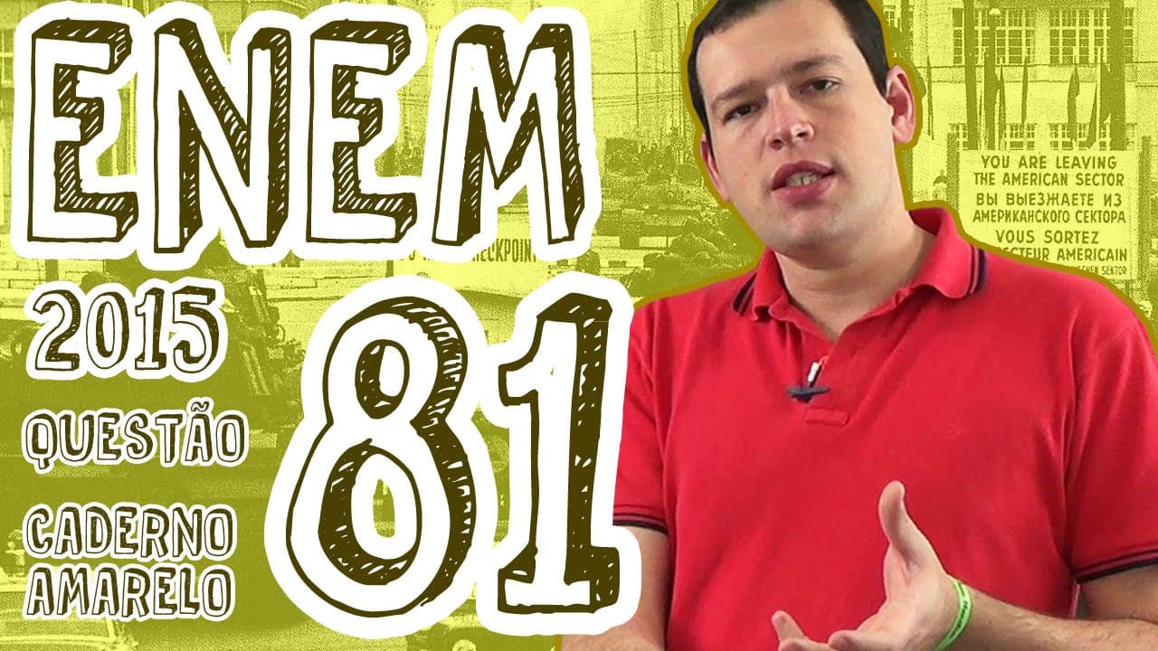 Thumbnail: ENEM 2015 - Questão 81 (Caderno Amarelo)
