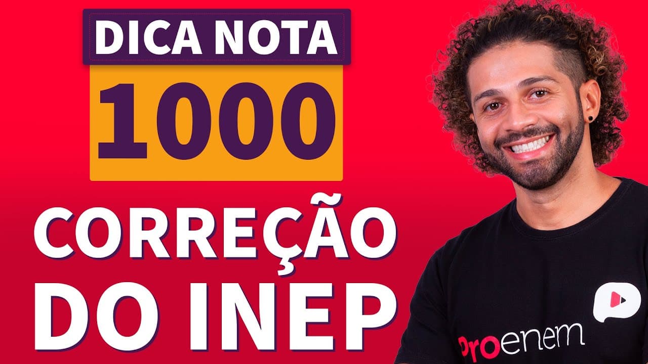 Thumbnail: COMO FUNCIONA A CORREÇÃO DA REDAÇÃO DO ENEM | Dica Nota 1000 | Leandro Bolivar