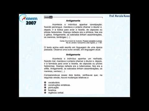Thumbnail da aula: Enem 2007: vocabulário (adaptação da linguagem).