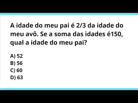 Thumbnail da aula: DESAFIO DE MATEMÁTICA BÁSICA - Resolução Genial!