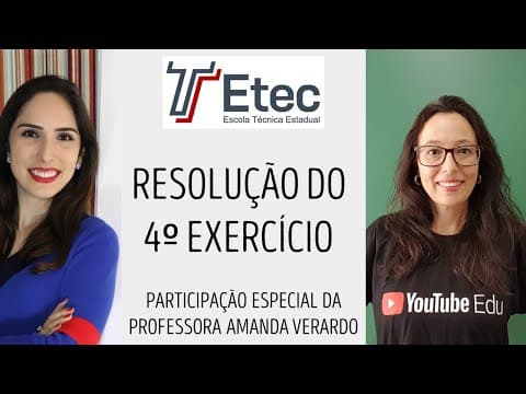 Thumbnail da aula: Resolução de situação problema - Vestibulinho - ETEC - Com a Professora Amanda Verardo #4