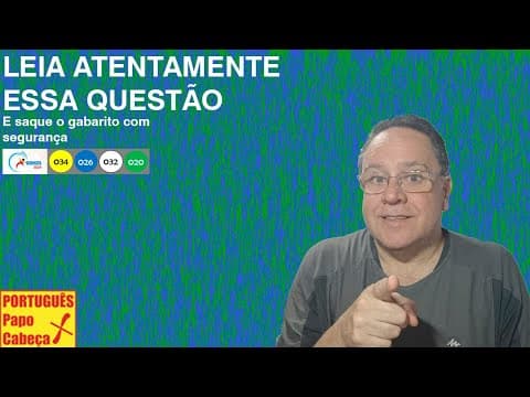 Thumbnail da aula: Questões do ENEM CLXX- Aula 757