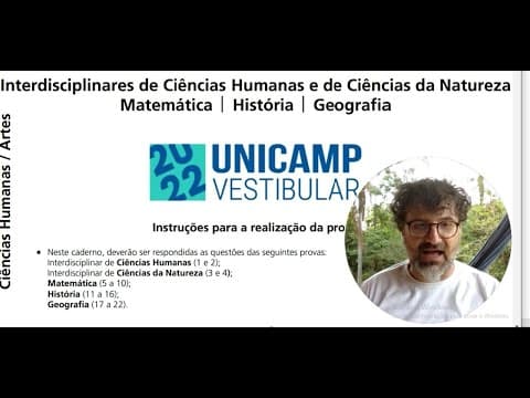 Thumbnail da aula: Correção e comentários - A Geografia na 2ª Fase da UNICAMP 2022.