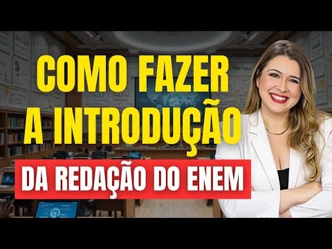 Thumbnail da aula: COMO FAZER UMA INTRODUÇÃO DA REDAÇÃO DO ENEM (MODELO-BASE) - Professora Pamba