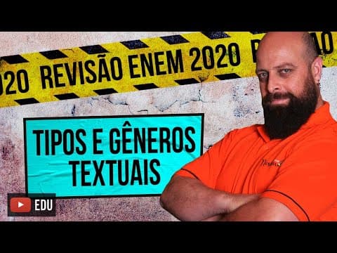 Thumbnail da aula: Tipos e Gêneros Textuais – Revisão Enem com Prof. Noslen