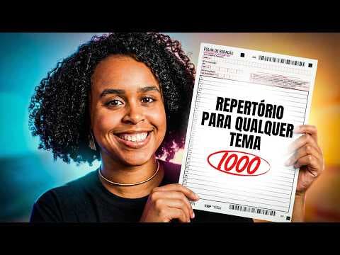Thumbnail da aula: REPERTÓRIOS/ALUSÕES CORINGA PARA QUALQUER TEMA DE REDAÇÃO NO ENEM