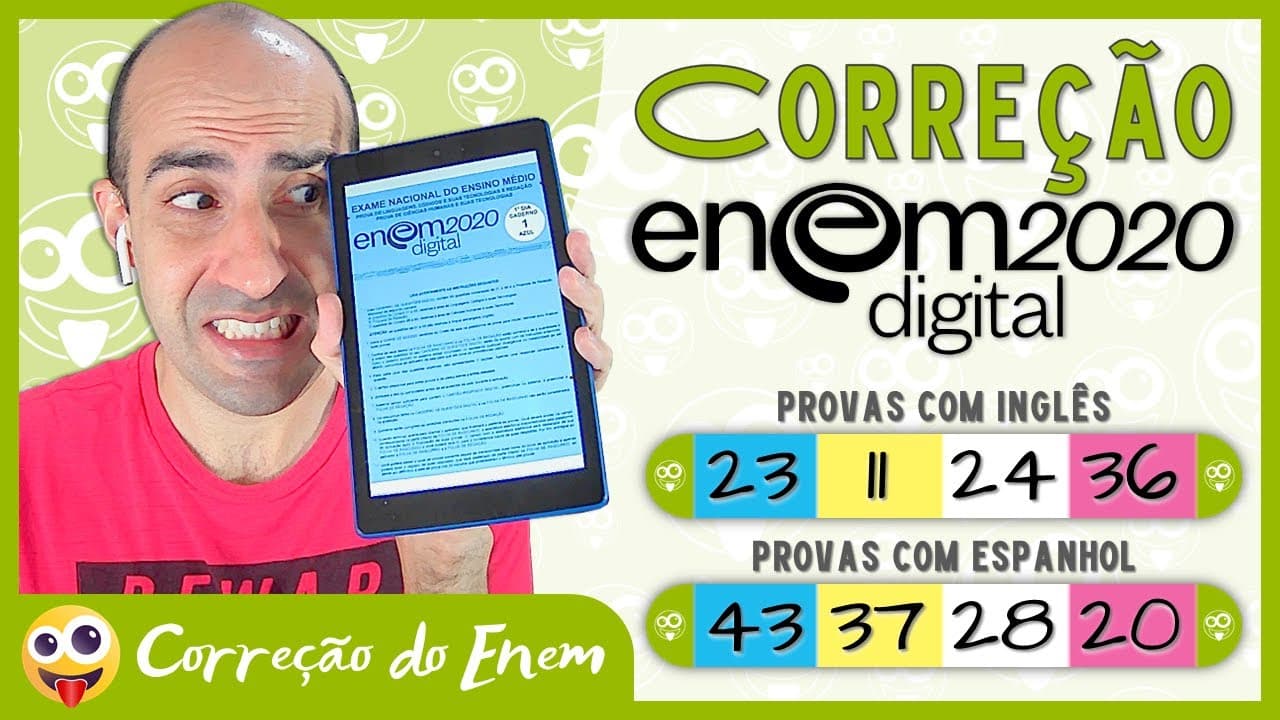 Thumbnail: [CORREÇÃO DO ENEM] Questão 23 - Enem 2020 digital - Prova azul (Inglês) ▷ Aniversário (s.m.)