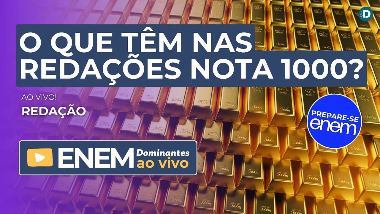 Thumbnail: Redações Nota 1000 do Enem - O que elas tem que você não sabe (ainda)!