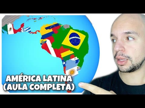 Thumbnail da aula: América Latina (Aula completa): Aspectos naturais, socioeconômicos e geopolíticos| Ricardo Marcílio