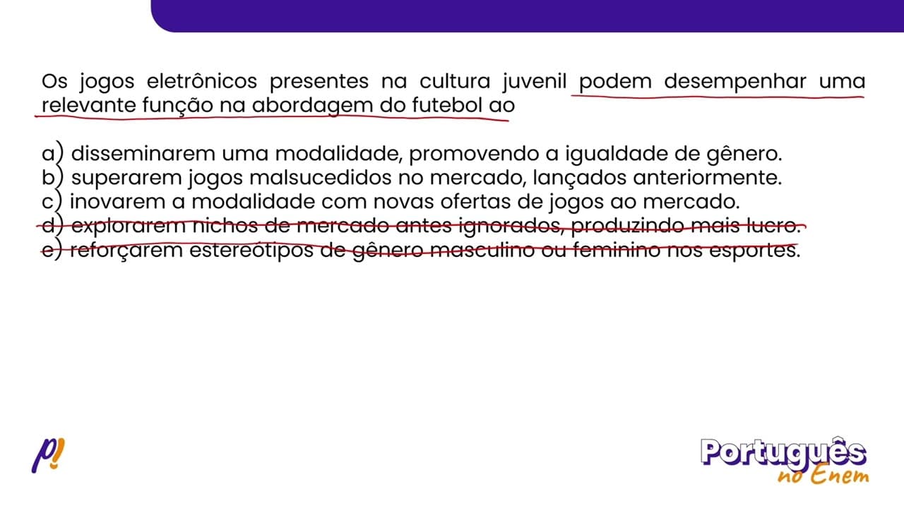 Thumbnail: ENEM 2020 -  INTERPRETAÇÃO E INFERÊNCIA DE TEXTOS | Em 2000 tivemos a primeira experiência do...
