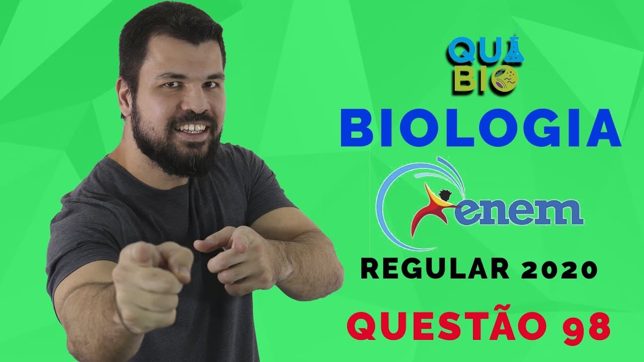 Thumbnail: ENEM 2020 - REGULAR - Questão 98 - Aranhas, escorpiões, carrapatos e ácaros são representantes da