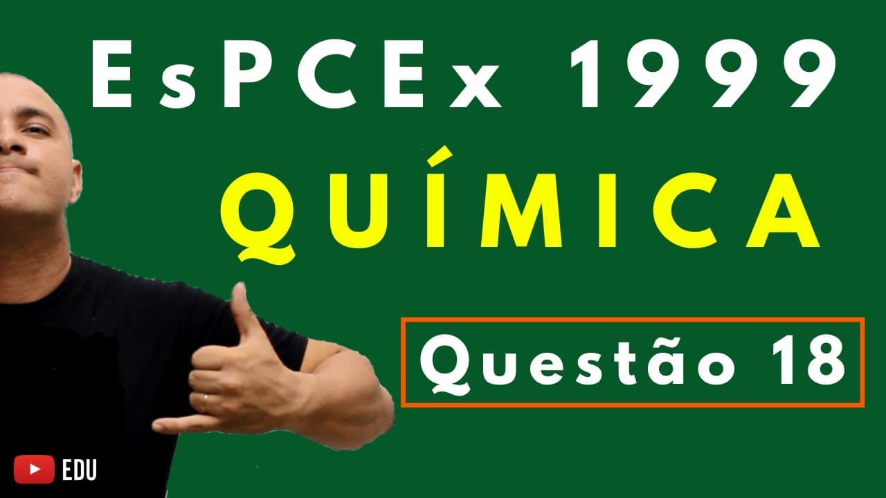 Thumbnail: EsPCEx 1999 | Tema: SEPARAÇÃO DE MISTURAS | Questão 18 (Química)