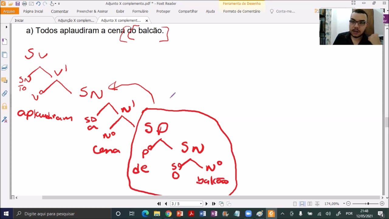 Thumbnail: AULA 06   Adjunção x Complementação (Curso de Fundamentos de Sintaxe - Apoio Pedagógico - Fale/UFMG)