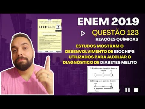 Thumbnail da aula: ENEM 2019 - Estudos mostram o desenvolvimento de biochips utilizados para auxiliar o diagnóstico