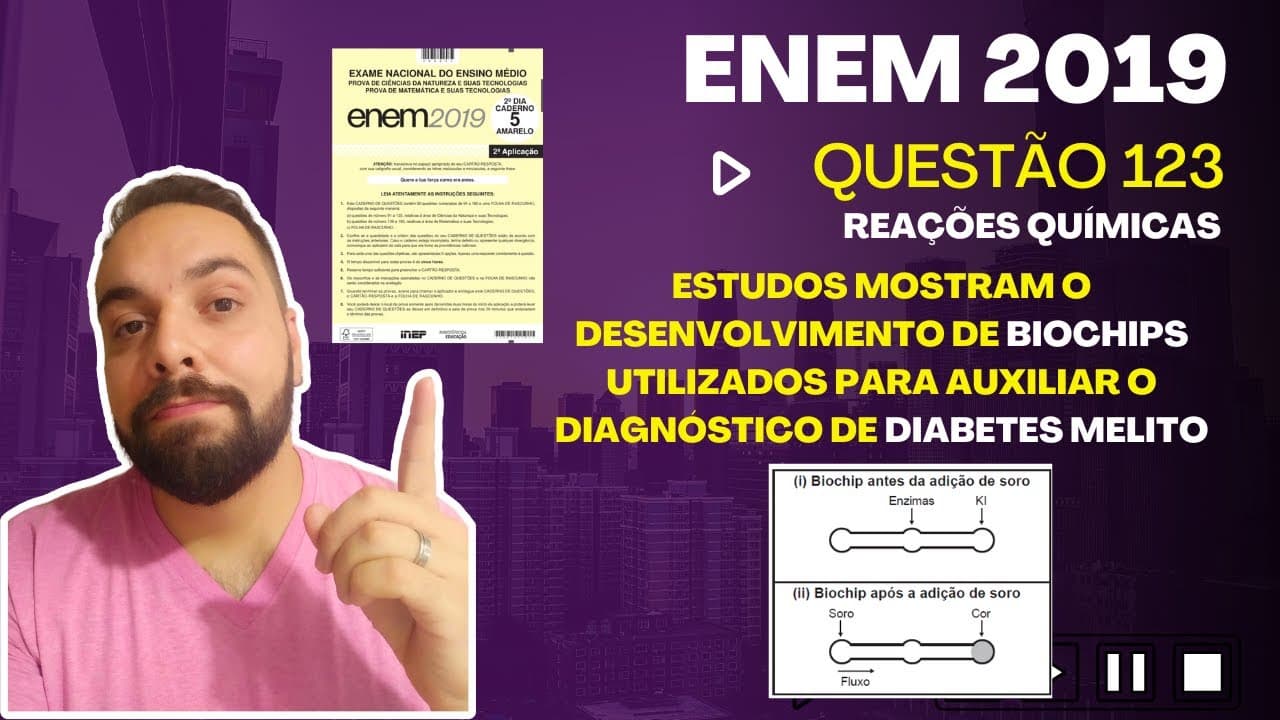 Thumbnail: ENEM 2019 - Estudos mostram o desenvolvimento de biochips utilizados para auxiliar o diagnóstico