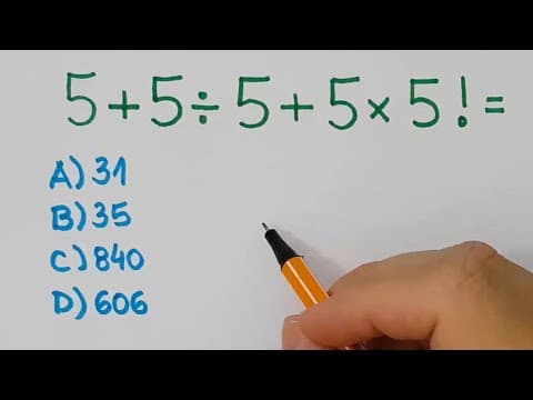 Thumbnail da aula: 🔥 HELP MATEMÁTICA BÁSICA - expressão Numérica Bugante  #189