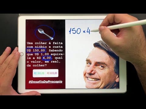 Thumbnail da aula: 🤯 Você Consegue Ser MAIS ESPERTO que o PRESIDENTE JAIR BOLSONARO nesse Desafio do Procopio?