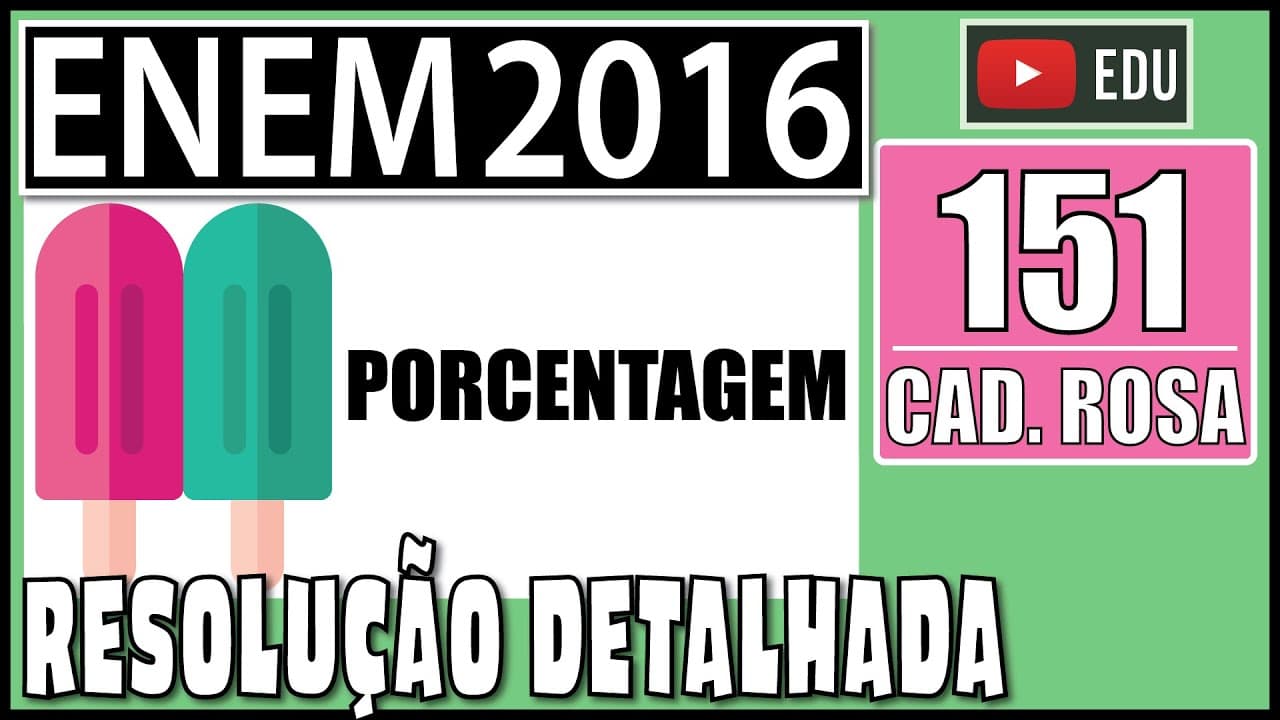 Thumbnail: [ENEM 2016] 151 📕 LUCRO Uma pessoa comercializa picolés. No segundo dia de certo evento ela comprou