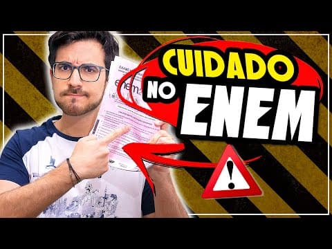 Thumbnail da aula: NÃO COMETA ESSES 9 ERROS NO ENEM!!! Erros que ESTRAGAM sua prova...