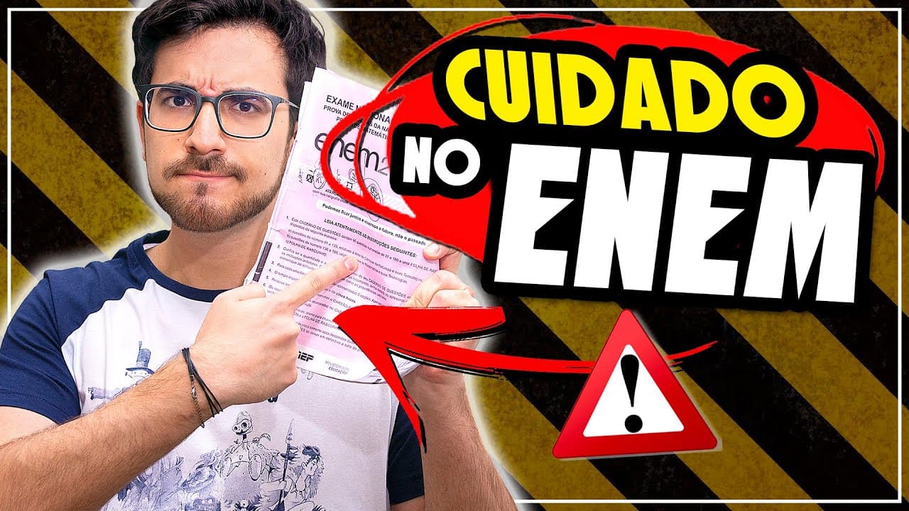 Thumbnail: NÃO COMETA ESSES 9 ERROS NO ENEM!!! Erros que ESTRAGAM sua prova...